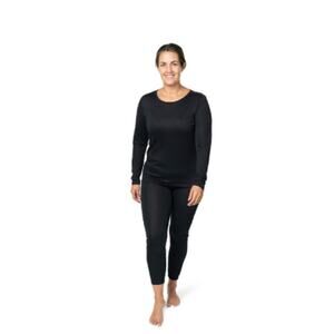 HOT CHILLYS Women's Pepper Skins Crewneck Base Layer Top Small Black NWOT